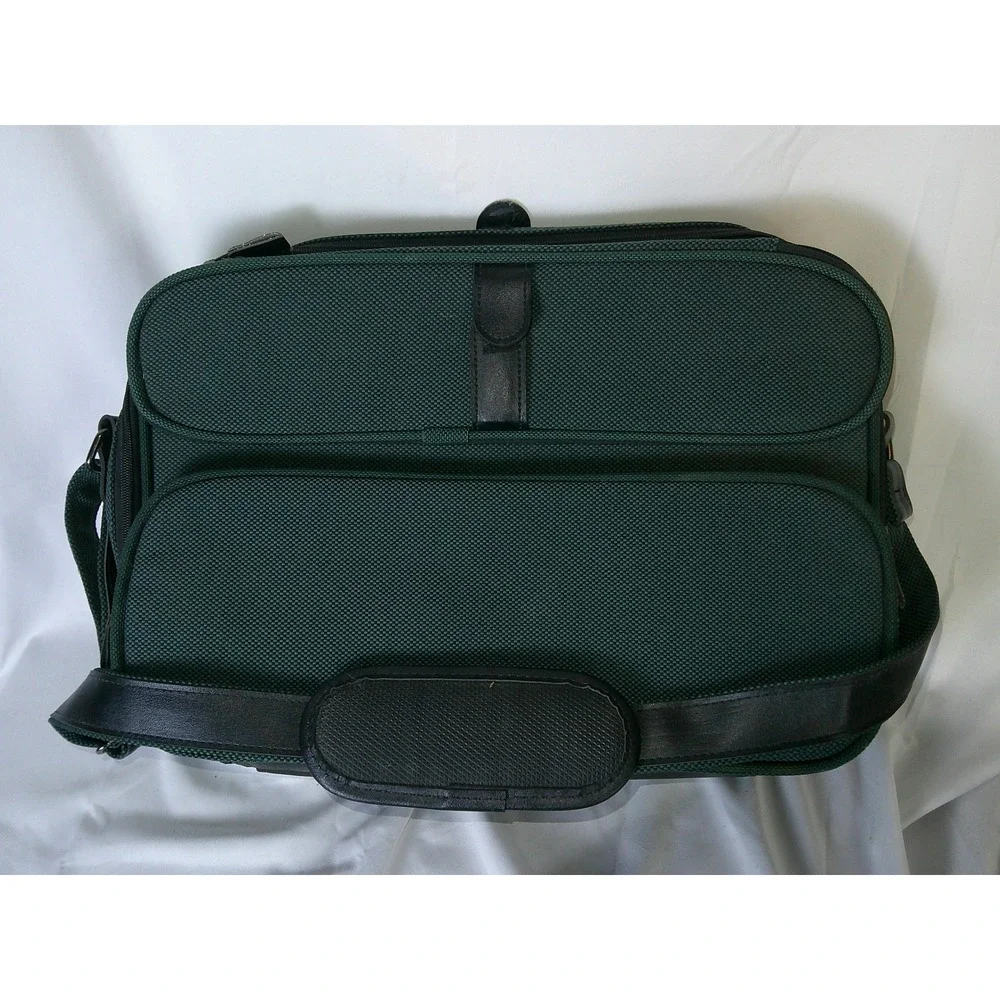 Samsonite Silhouette 5 Vintage 1993 Messenger Bag Green Ballistic Briefcase